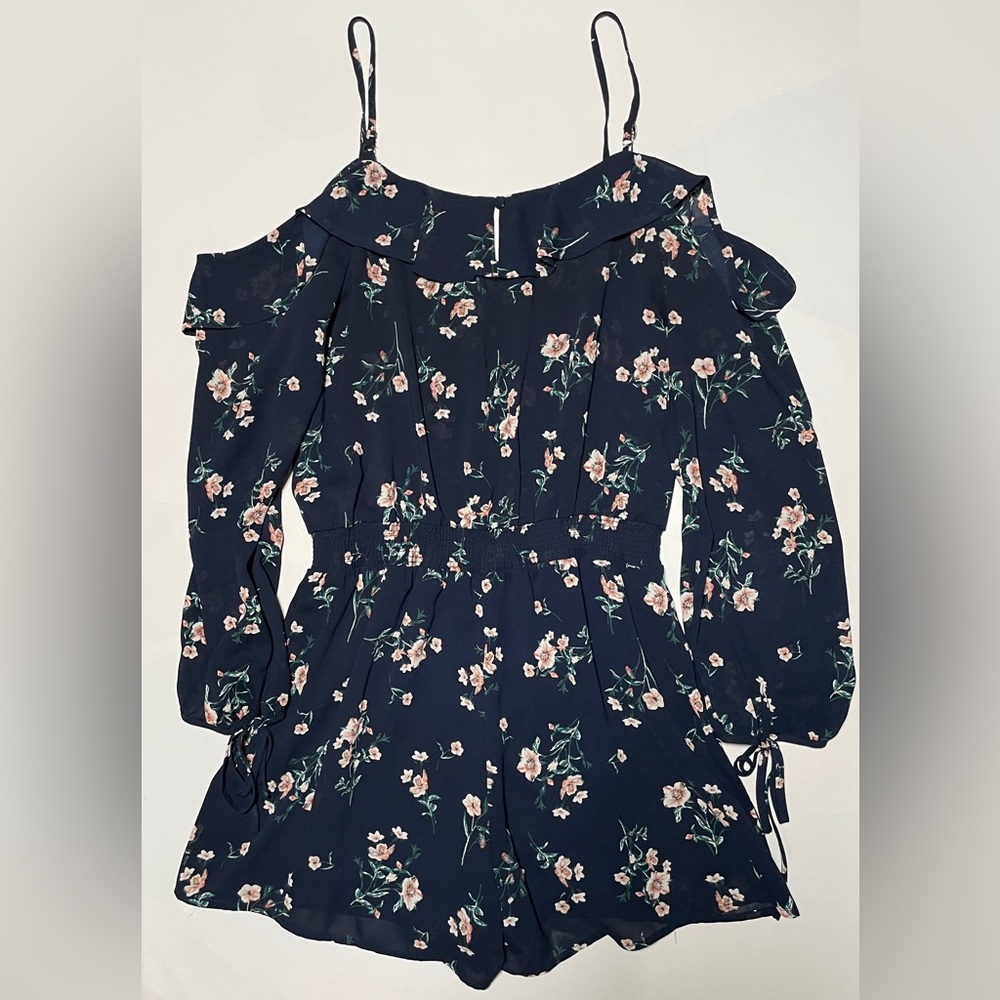 Altar’d State Navy Floral Romper